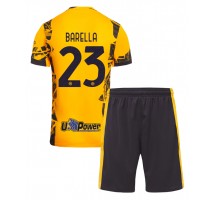 Inter Milan Nicolo Barella #23 Koszulka Trzecia dzieci 2024-25 Krótki Rękaw (+ krótkie spodenki)